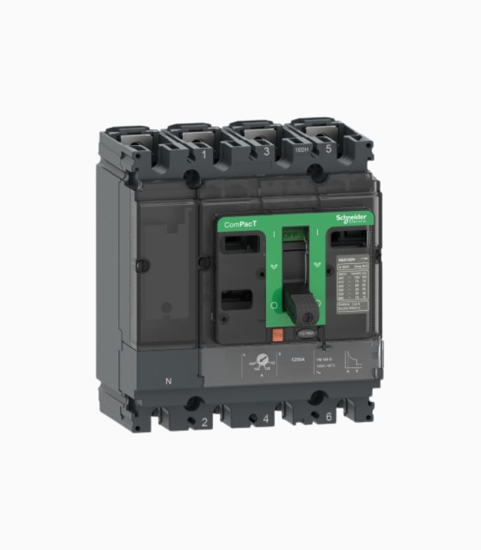 Interruptor Automático ComPacT 4p Interruptor Automático ComPacT NSX100H TMD80 4P4D 56-80A C10H4TM080 - Imagen 1