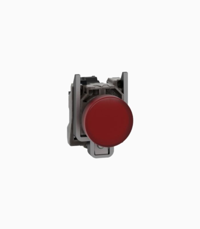 Luz piloto 22 mm metálico rojo Luz piloto Luminoso LED Rojo metálico XB4BVB4 - Imagen 1