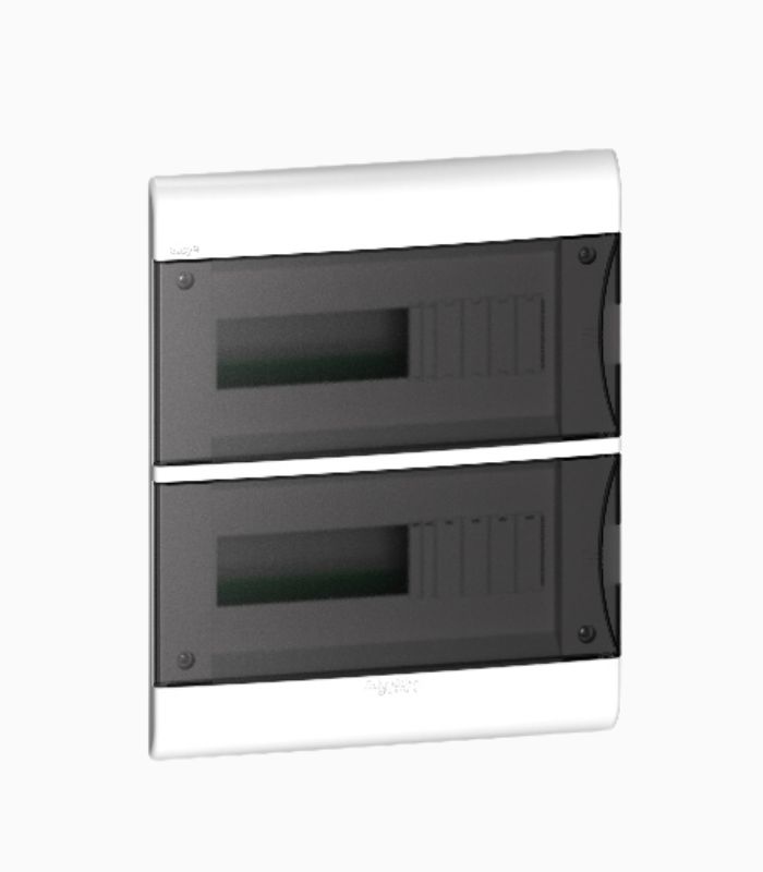 Tablero eléctrico Easy9 empotrable 24 Mod transparente Tablero eléctrico Easy9 empotrable IP40 24 polos transparente EZ9E3424 - Imagen 1
