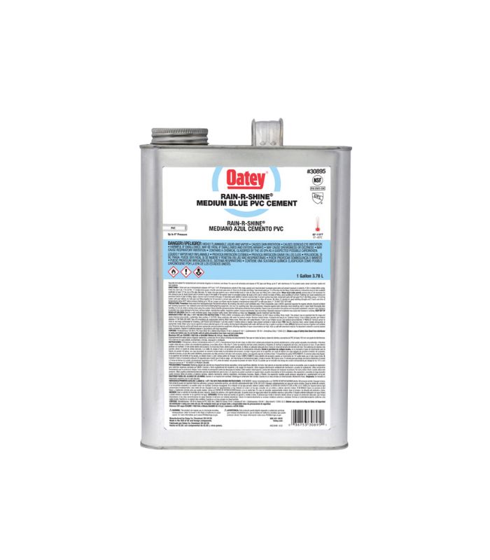 Pegamento Oatey RainRShine 1 Gln Pegamento Oatey RainRShine 1 Gln Azul para Tuberías de PVC - Imagen 1